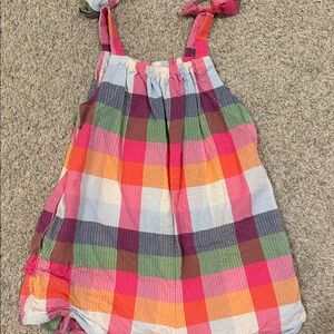 Colorful Plaid Kids Bodysuit